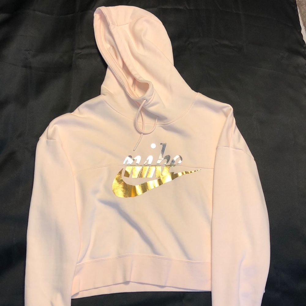 Pink Nike Semi-Cropped Sweatshirt